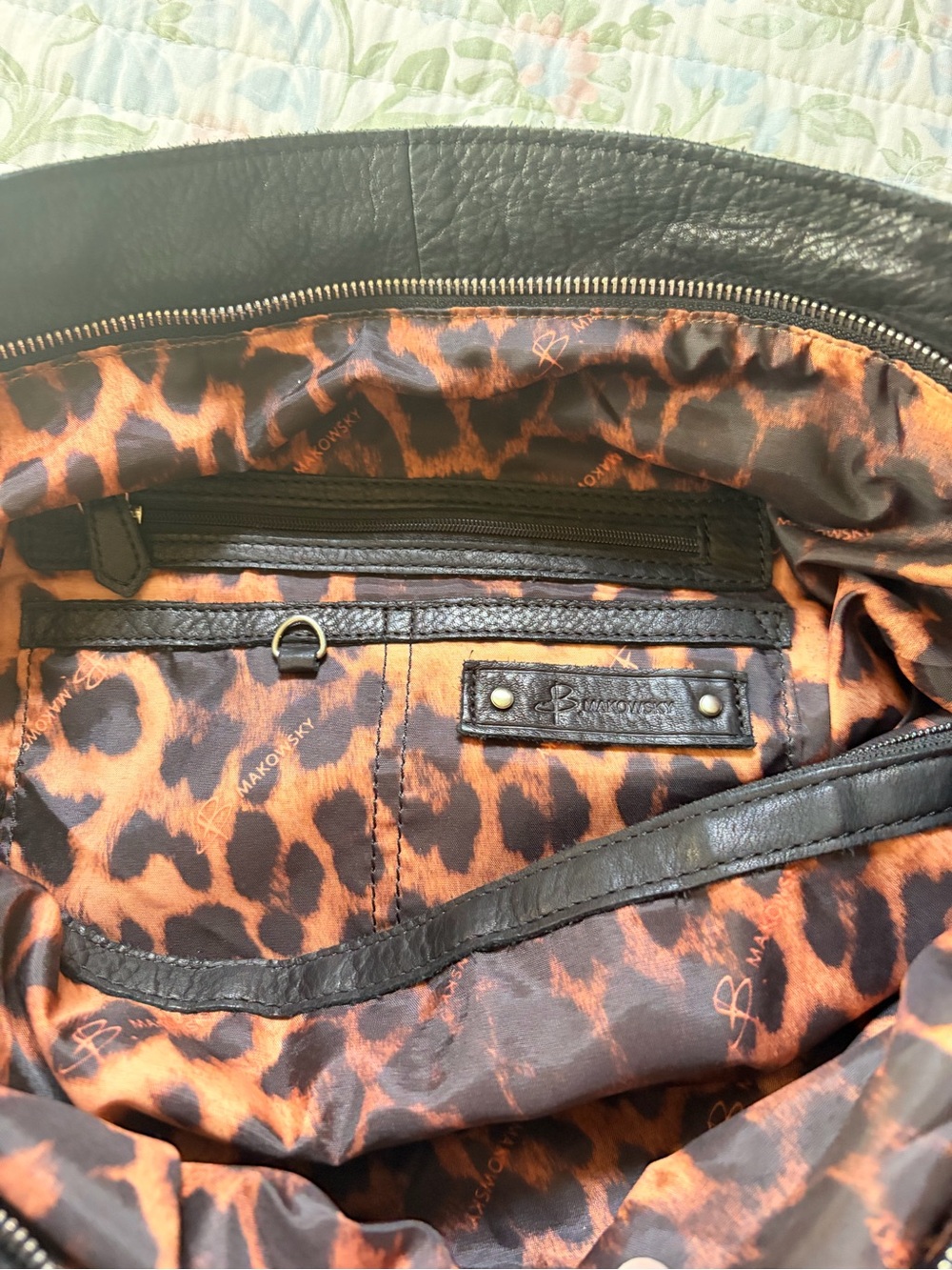 B. Makowsky oversized slouchy leather bag❤️ - Picture 8 of 10